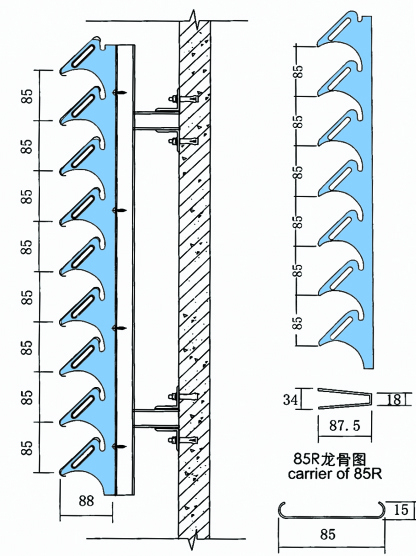 Customized Commercial Decorative Ceiling Tiles / Exterior Wall Decoration Panels