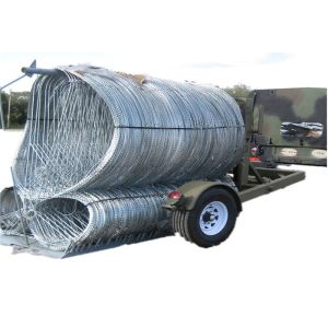 Rapid Development Mobile Security Barrier Razor Barrier For Military / Public