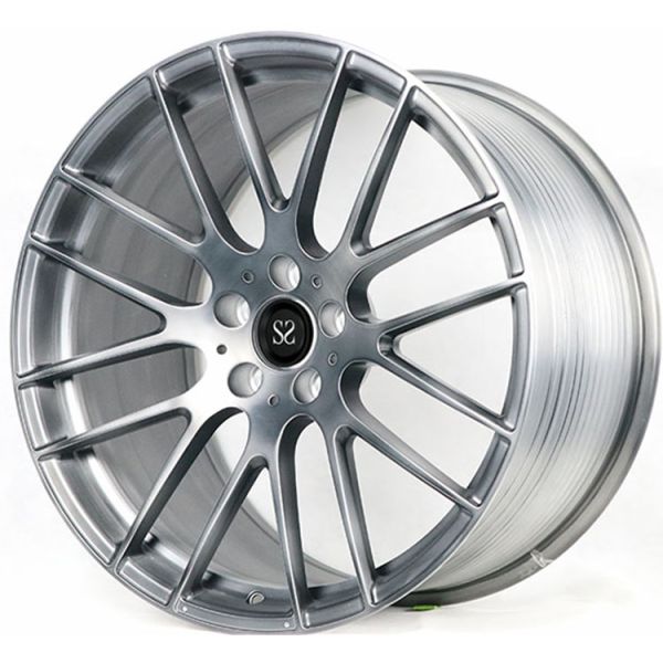 #SSEM1007 Custom Gloss Black Brush 1- piece Forged Wheels 21" Forged Rims For Mercedes - Benz AMG S63 5x112