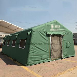 Quality OEM/ODM Large Convenient High Quality Outdoor Camping Green Inflatable Tent Relief Waterproof Oxford Tent for sale