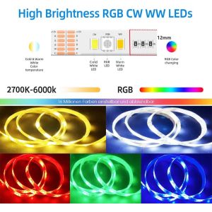 DIY RGBW Self Adhesive LED Strip 60LEDs IP67 Self Adhesive Led Tape