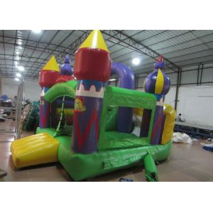 Simple Garden Bouncy Castle Double Stitching , Digital Printing Infant Bounce