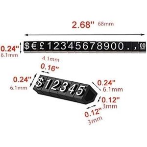 Adjustable Fashion Jewelry Display Price Tags 3mm Thick For Watches And Rings