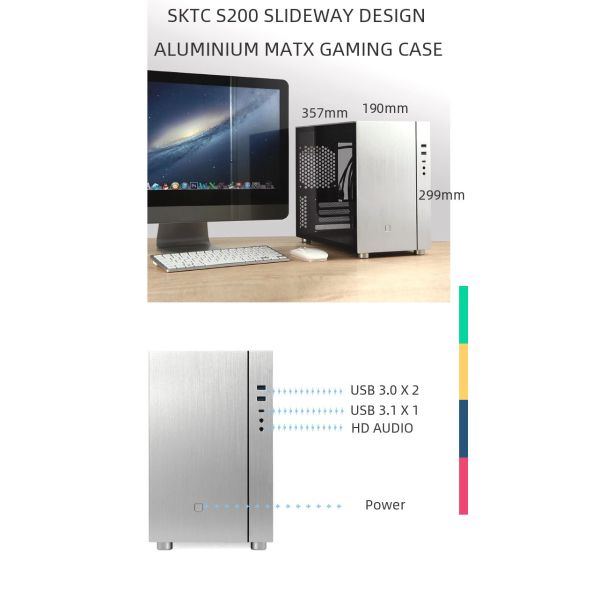 0.8mm SPCC Aluminium PC Case
