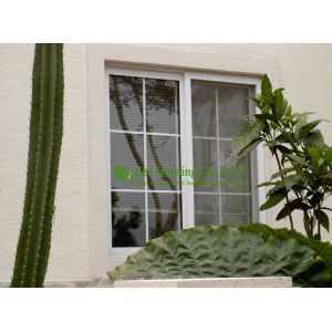 Quality UPVC Sliding Window With Grilled For Residential Home,White Color Vinyl Sliding windows for sale
