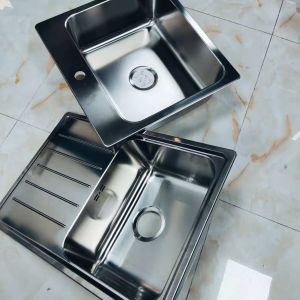 304 Stainless Steel Single Bowl Kitchen Sink Undermount Top Mount