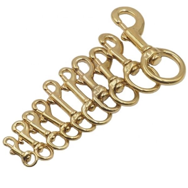 Buy Eye Bolt Snap Hook  Brass Spring Snap  Bulk Swivel Snap Hooks Belt Clips for pets backpack at wholesale prices