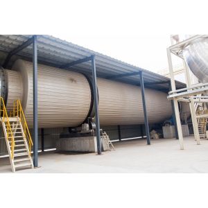 Single / Triple Pass Rotary Drum Dryer Turnkey Project For Particle Board