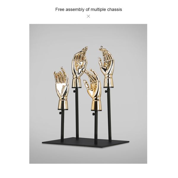 Glossy plastic mannequin hand female decorative hand model for jewelry accessories display