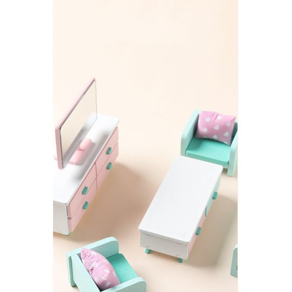 Mini Montessori Wooden Girls Bedroom Toys With No Burr