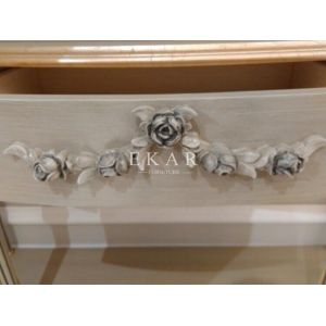 Art deco console table mirrored console table antique apricot console table FH