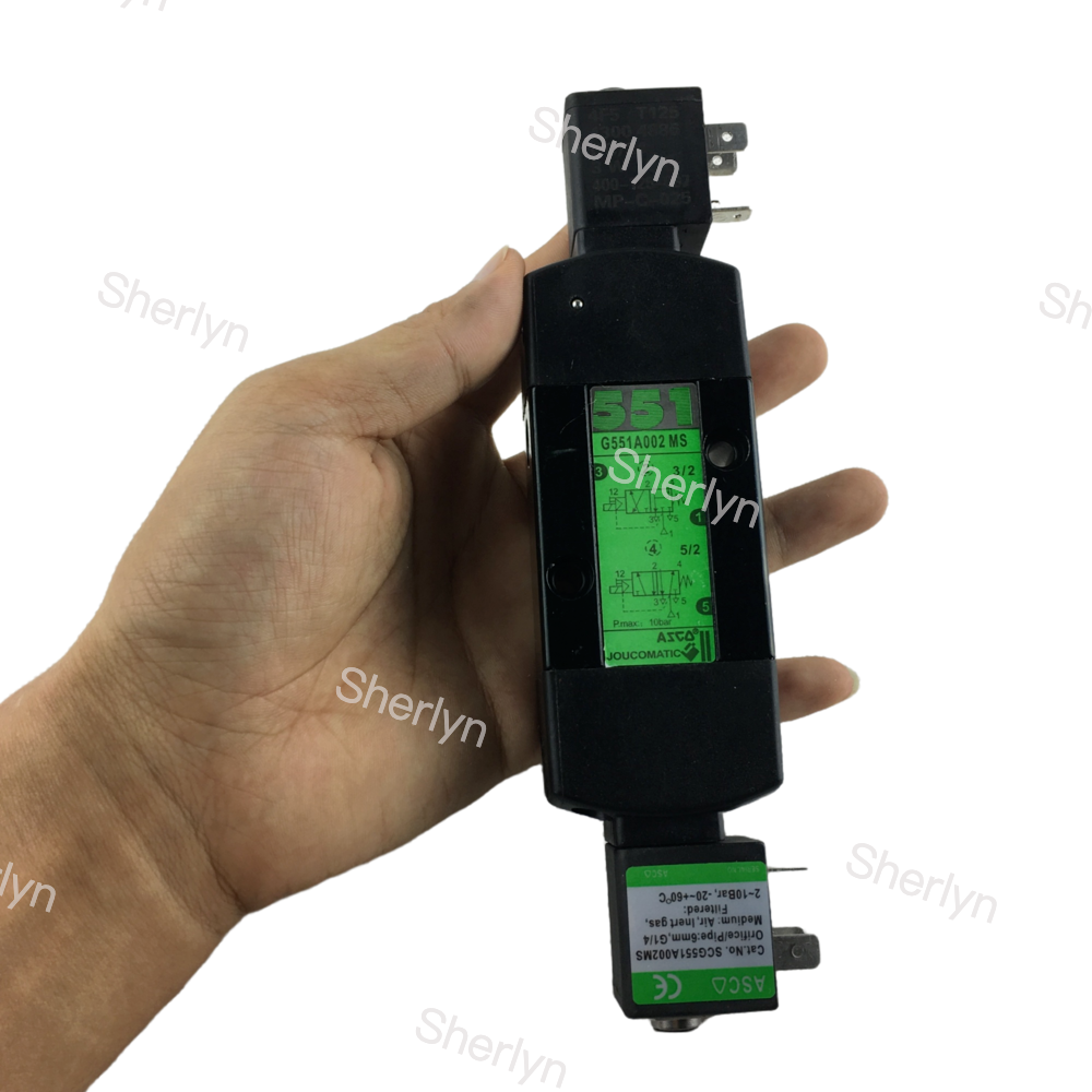 ASCO Two Position Five Way Solenoid Valve SCG551A018MS Double Coil