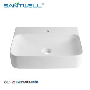 AB8522 Chinese Factory Ceramic Sanitary Ware Rectangular Bathroom Sink