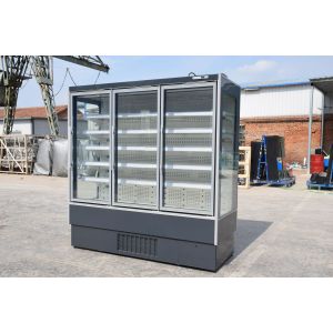 China Multideck Commercial Stainless Steel Glass Door Freezer Cabinet R404a on sale