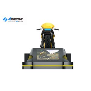 China 1500w Online VR Motorcycle Simulator With 24 LED Screen Galvanized Steel Frame on sale