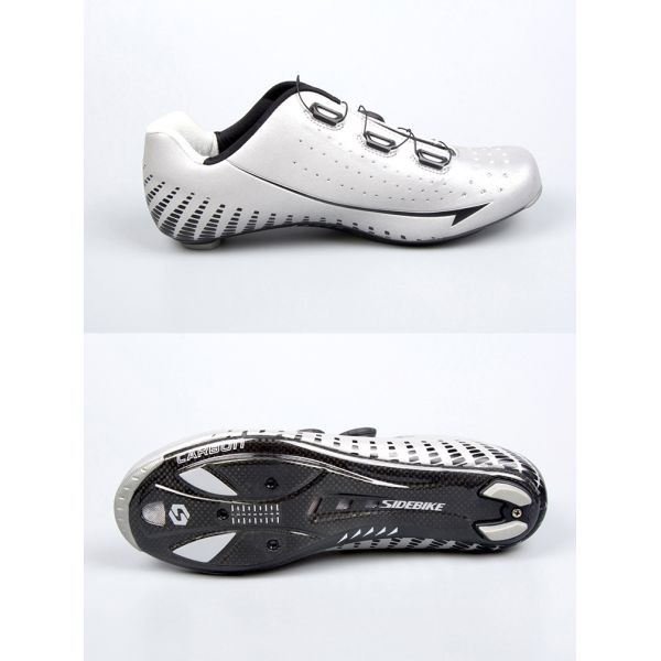 OEM Carbon Road Bike Shoes , Quick Lace - SPD Cleat Compatible Mountain Road Biking Shoe