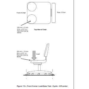 Office Chair Front Edge Static Load Tester Furniture Testing Machines