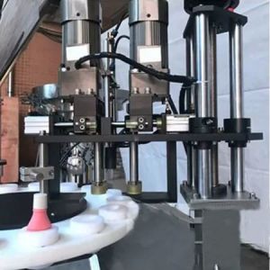 Semi Automatic Rotary Powder Filling And Capping Machine