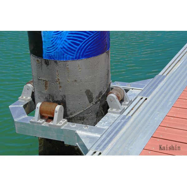 Pile Roller Floating Dock Pile Guide Floating Pontoon Rubber Roller Pile Cap