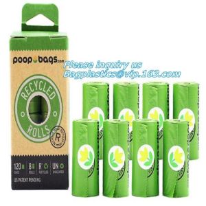 PLA PBAT Cornstarch Made Biodegradable Compostable Dog Poop Bags, Biodegradable