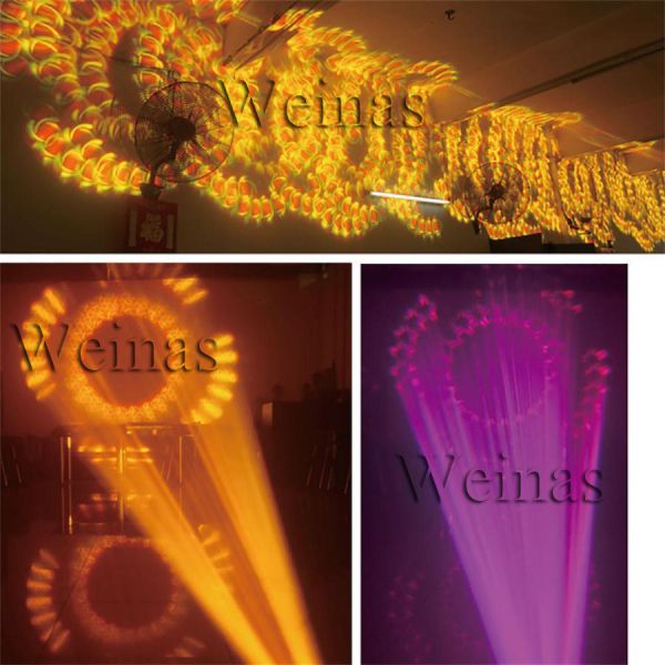 DJ Nightclub Theater Beam Moving Head Light 9 Replaceable Gobos 24 Circular Prism