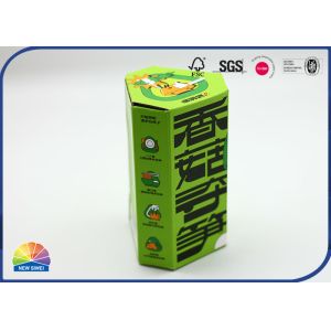 Hexagon Shaped Corrugated Paper Box Package Customized