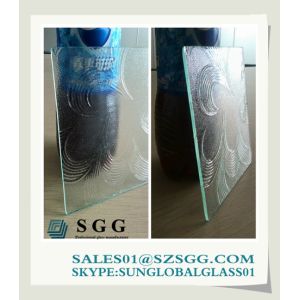 China 4mm patterned glass panel on sale