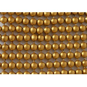 Golden Alloy Metal Sequin Fabric Metallic Curtain Durable 5mm Dia
