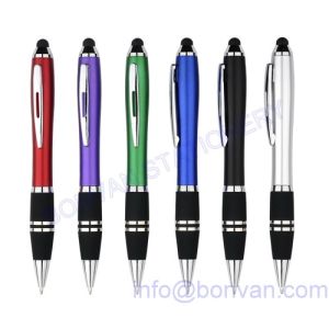 Quality satin plastic pen,twist style promotional gift pen, ballpoint pen for sale