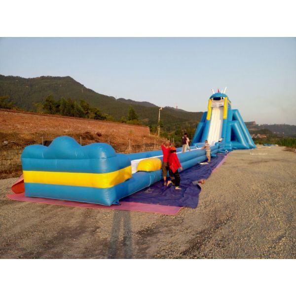 Outdoor Commercial Giant Inflatable Slide, Inflatable Water Slide For Sale