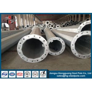 Anti Rust Customized Q235 Power Transmission Poles , Electrical Power Pole