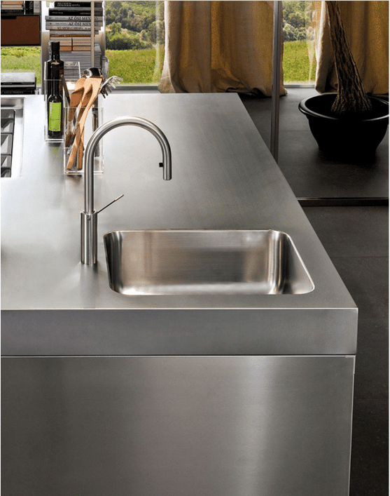 Prefabricated 316L Stainless Steel Outdoor Kitchen Unit Cabinets Customized