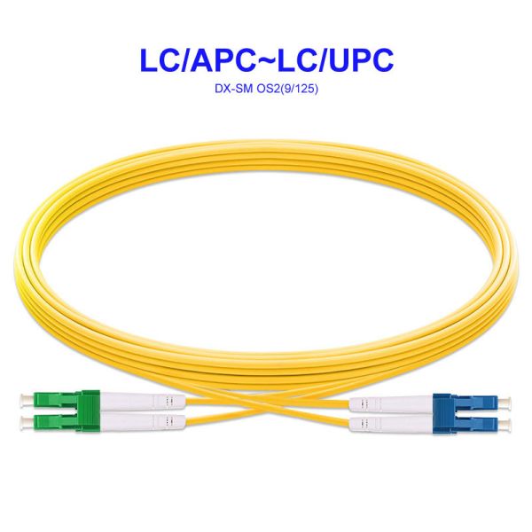Optical Fiber Cable LC/APC To LC/UPC Single-Mode Dual-Core Carrier-Grade OS2