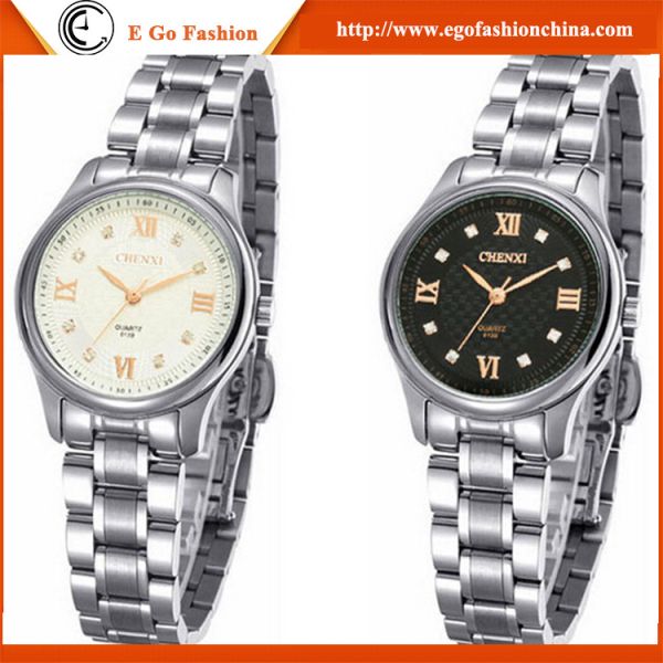Buy 013B Rose Gold Silver Marks Black White Classic Watches Unisex Women Watch Stainless Watch at wholesale prices