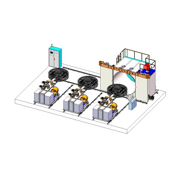 Buy Shuttle Rotomolding Machine Oven Moveable 3000mm at wholesale prices