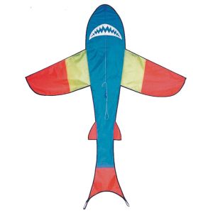 130*56cm Durable Shark Kite , Children Flying Kites Nylon Or Polyester Material