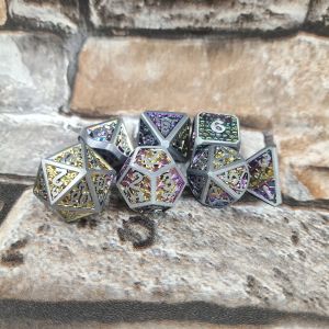 Card Lightweight Manual Grinding Precision RPG Dice Colourful