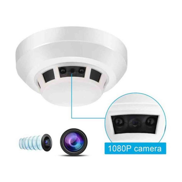 3.0 Megapixel Mini Smoke Detector Hidden Camera Audio Optional POE 3.6mm Lens