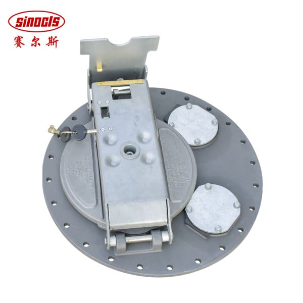 Working Voltage Customized 16 20 Aluminum Alloy European Standard Manhole Cover for Oil Tank Truck Trailers