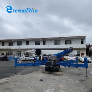 Diesel Engine 32m Crawler Spider Man Lifter For Aerial Works