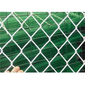 Quality Crochet Uniform Mesh PVC coated Chain Link Fence Smooth Surface With Long Service Life for sale
