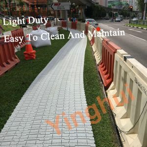 Temporary Roll Up Turf Protection Interlocking Plastic Flooring Tiles For