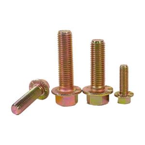 M5-M100 Mechanical Flange Screw with Galvanized Outer Hexagon and Anti-Skid