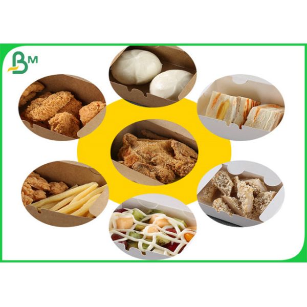 350gsm 400gsm 450gsm Brown Color Kraft Liner Paper For Cake Box Making 