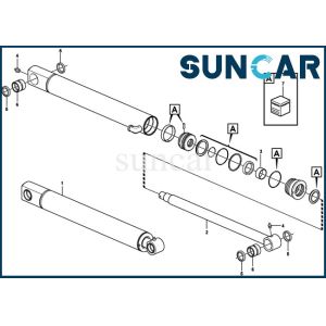 15077493 EC27C SUNCARVO.L.VO Sealing Kit Wear Resistance VOE15077493 Dipper Arm