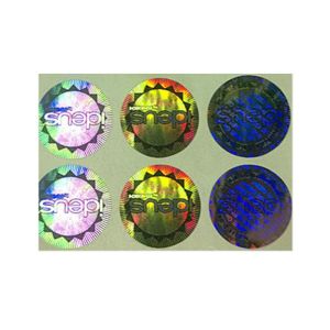 Matte Lamination Tamper Evident Security Labels , Transparent Holographic