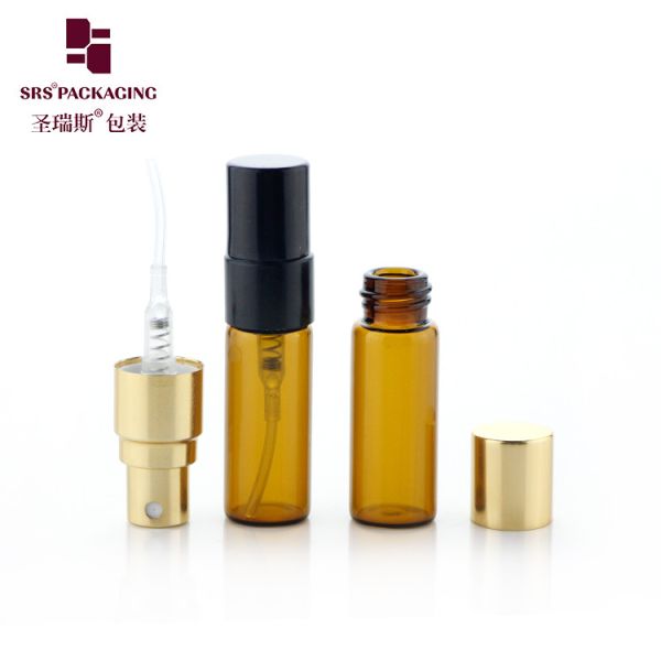 BLPA-3ML Customize Fine Mist Sprayer Glass Mini Travel Size Bottle With Atomizer For Perfume