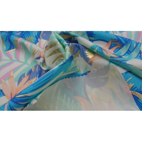 Breathable Printed Microfiber Fabric 200 Gsm 82% Nylon 18% Spandex