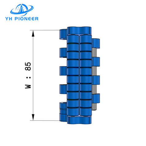 Precision Engineered Modular Belt with Roller for Smooth and Continuous Material Flow