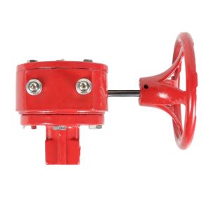 Gas Media Soft Seal Grooved Turbine Butterfly Valve D381X Hydraulic